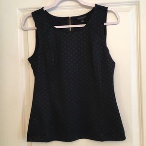 Banana republic navy polka dot tank blouse